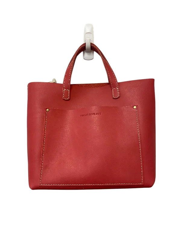 Handbag Leather By Clothes Mentor, Size: Medium