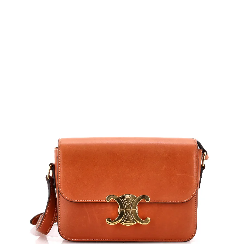 Triomphe Shoulder Bag Smooth Calfskin Teen