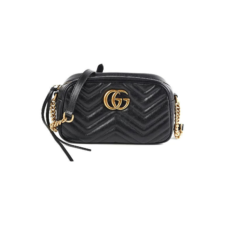 Gucci Marmont Small Camera Black Crossbody