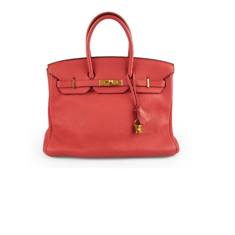 Hermes Birkin 35 Clemence Rose Lipstick- Stamp O 2011