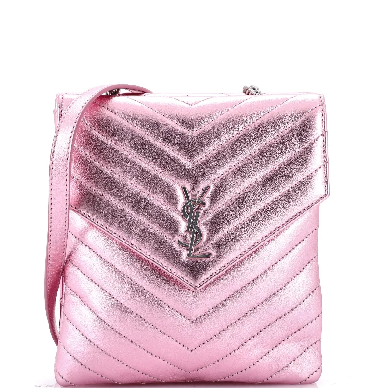 Double Flap Bag Chevron Leather