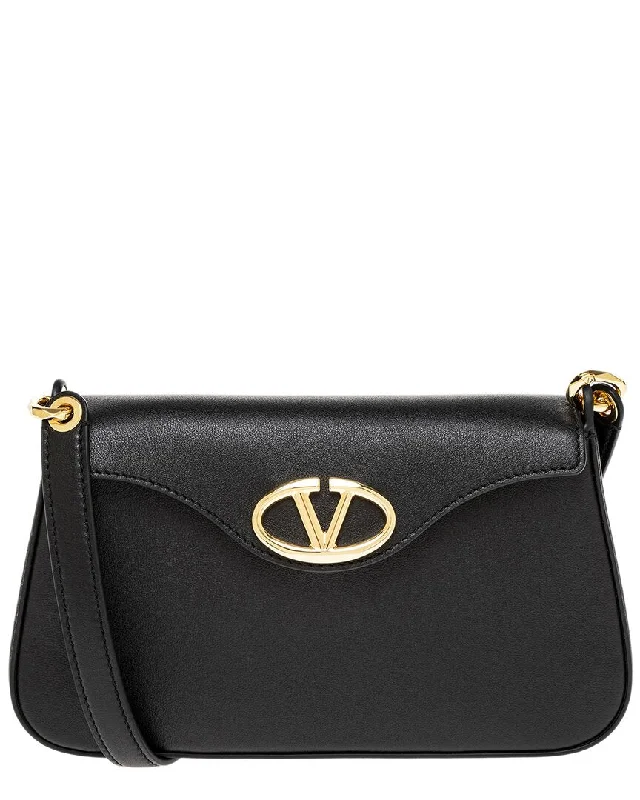 Valentino VLogo The Bold Edition Leather Shoulder Bag