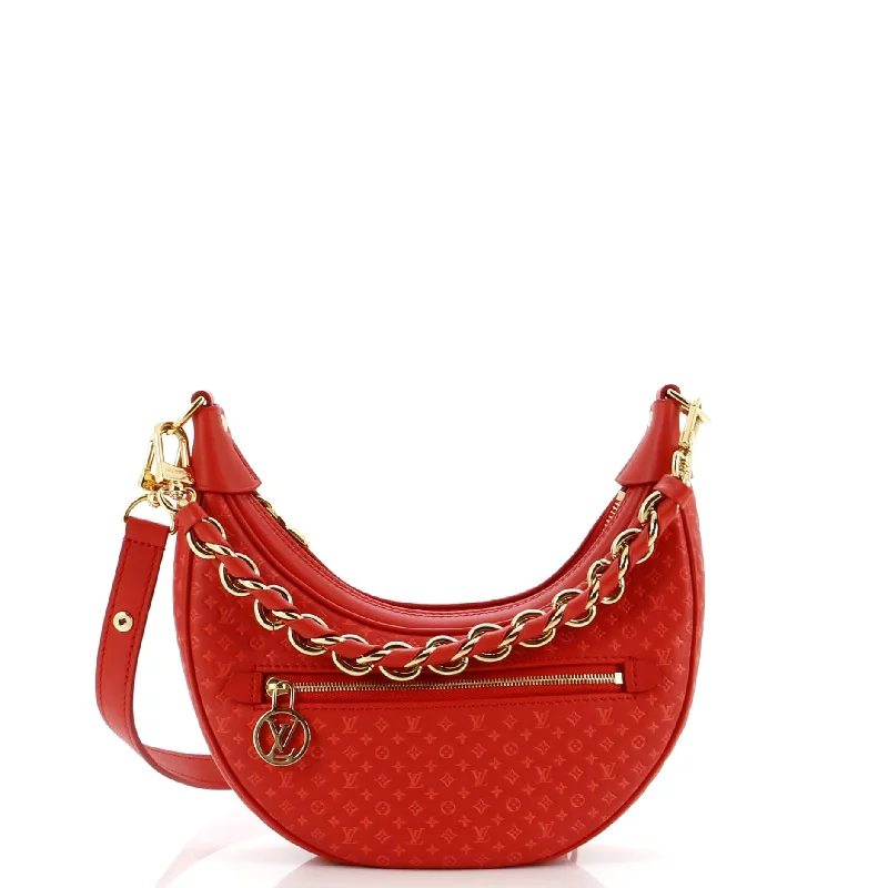 Loop Handbag Nanogram Embossed Leather