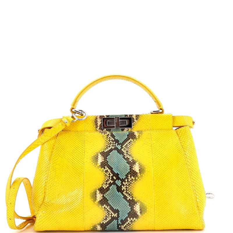 Peekaboo Bag Python Regular