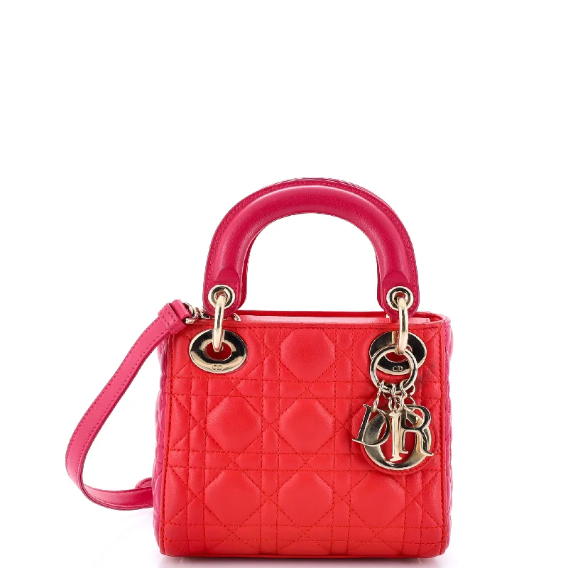 Lady Dior Bag Cannage Quilt Lambskin Mini