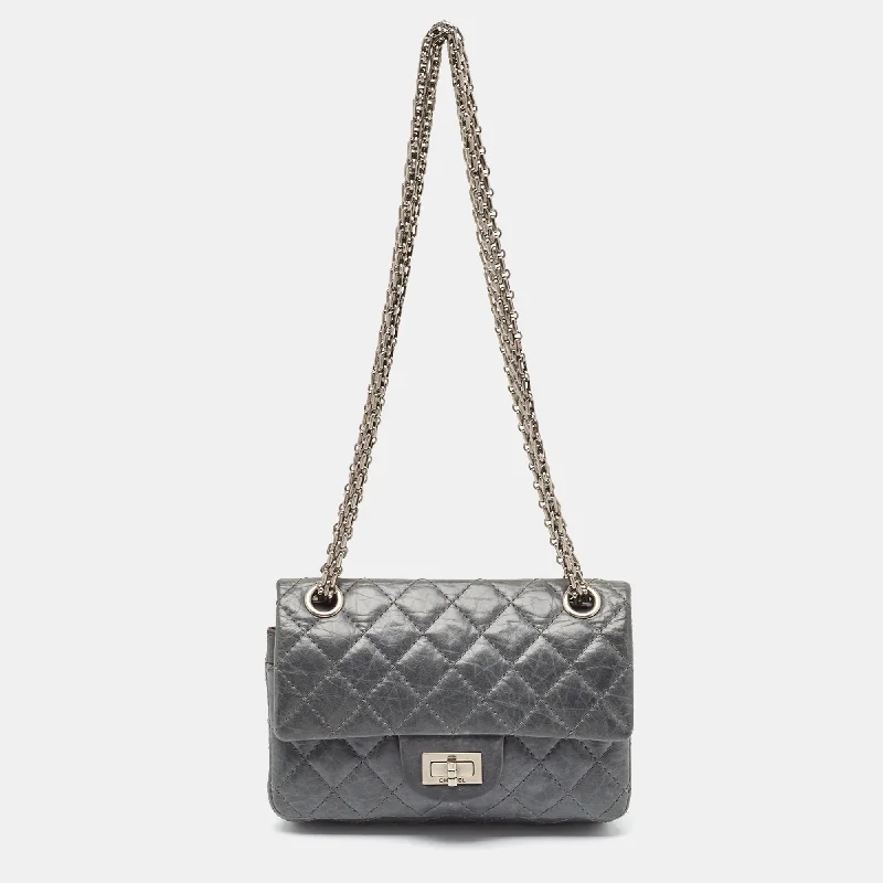 Chanel Blue Quilted Leather Classic 224 Reissue 2.55 Flap Bag