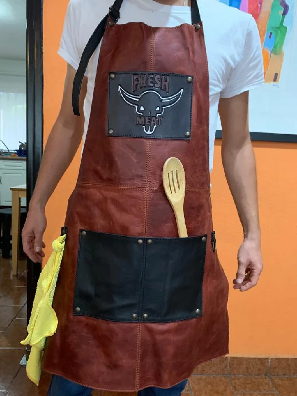 APRON for Men. Leather Apron. Add your logo (Ships in 5 weeks)