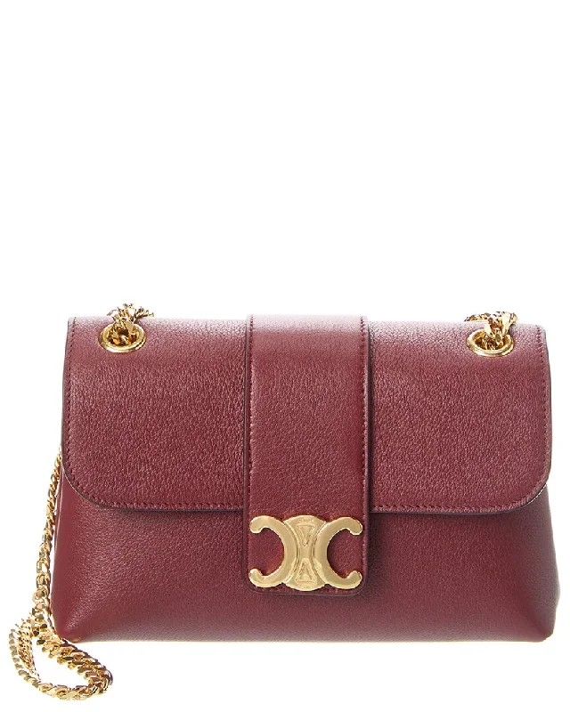 CELINE Teen Victoire Leather Shoulder Bag