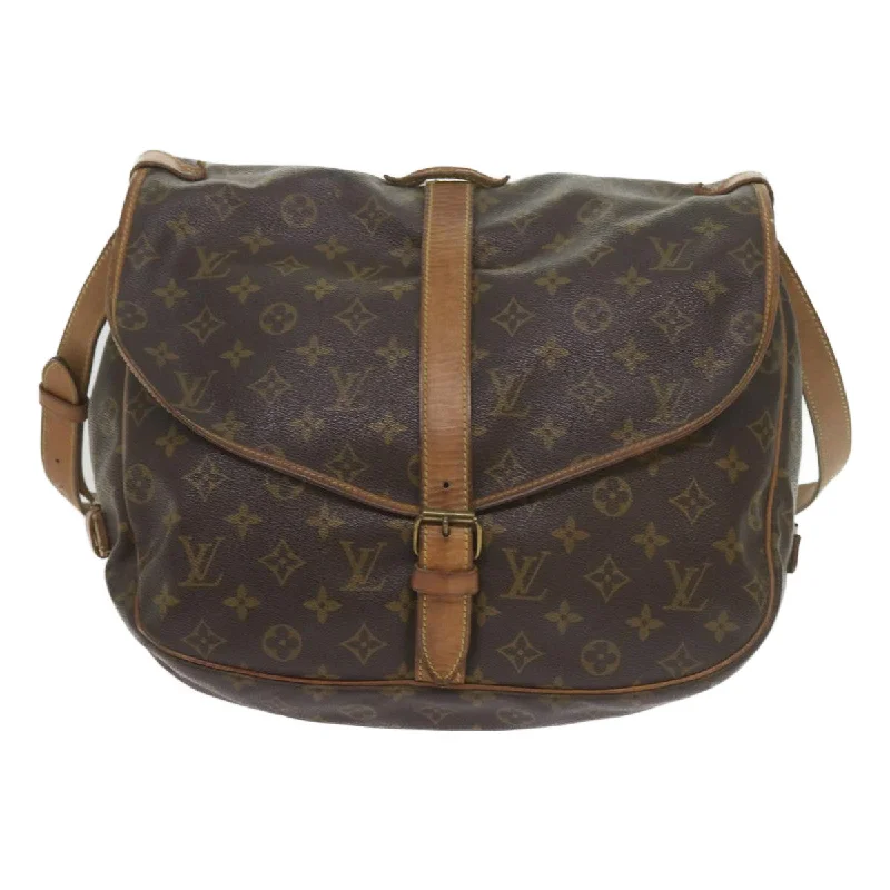 Louis Vuitton Saumur 35  Canvas Shoulder Bag (Pre-Owned)