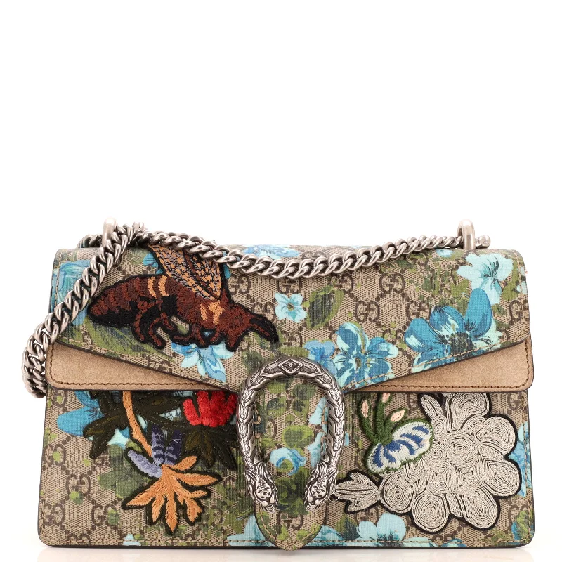 Dionysus Bag Embroidered Printed GG Coated Canvas Small