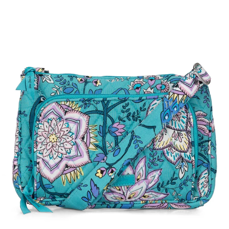 FINAL SALE Vera Bradley RFID Little Hipster Crossbody Bag Peacock Garden