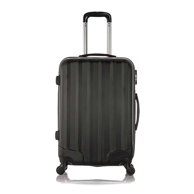 4 Wheels Trolley Suitcase Black 20Inch