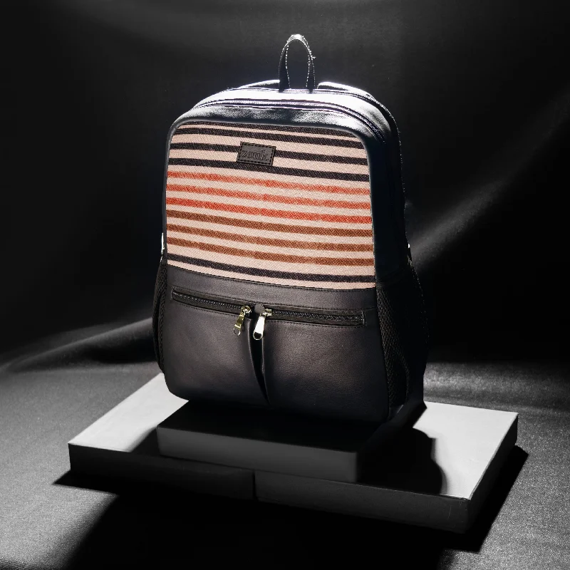 Qutub Stripes Office Backpack