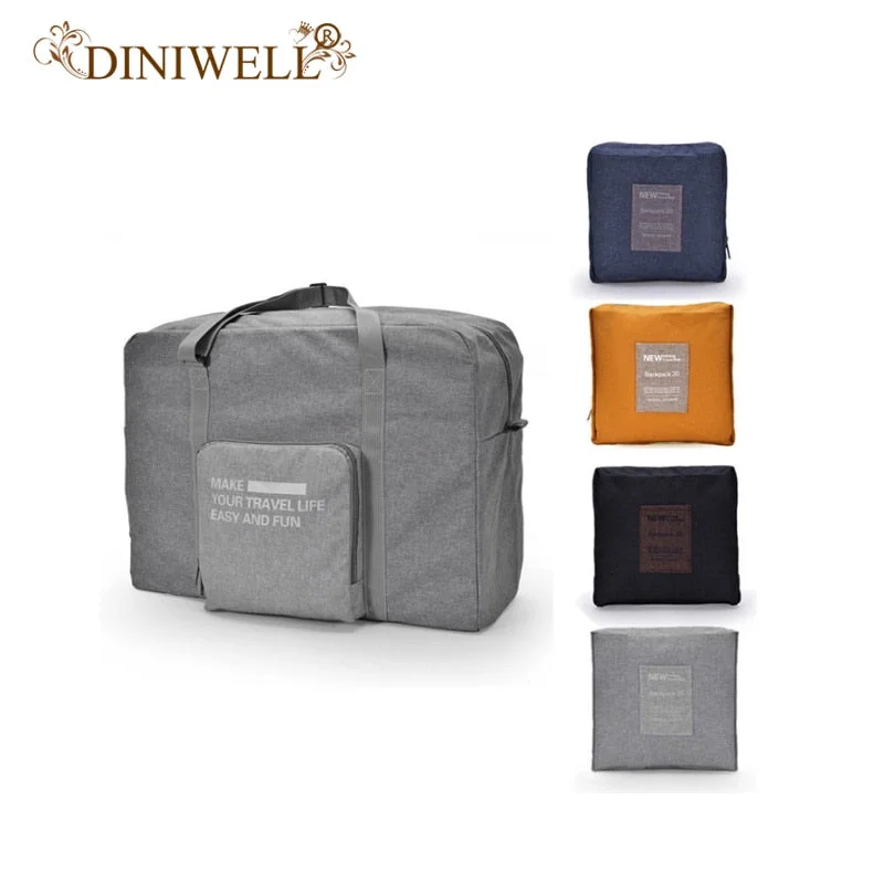 Diniwell Travel Folding Bags Large Capacity Waterproof Storage Bag Unisex Luggage Travel