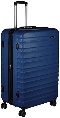 Amazonbasics Hardside Spinner Luggage - 28-Inch, Navy Blue