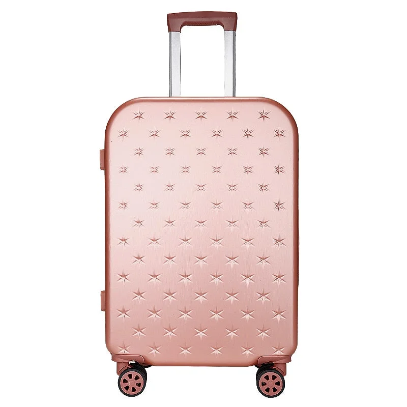 Fashion 20'24'26'22' Zipper Abs+Pc Unisex Travel Large Capacity High Quality Luggage Rolling