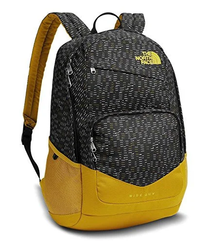 The North Face Wise Guy Backpack - Tnf Black Papercuts Print/Arrowwood Yellow - One Size