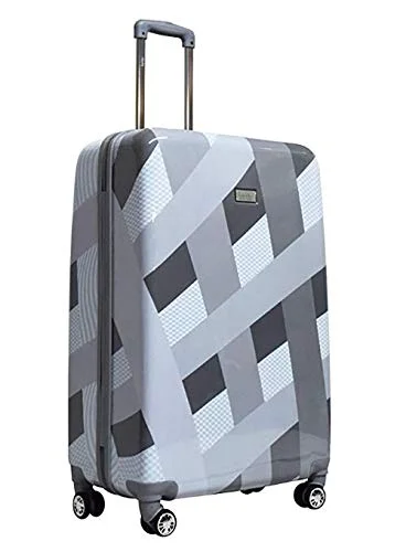 Nicole Miller Rainbow 20" Hard-Sided Luggage Spinner (20 in, Rainbow Silver)