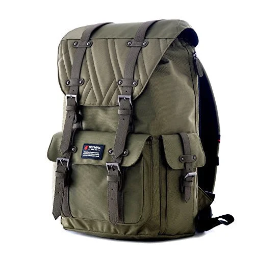 Olympia Hopkins 18-Inch Backpack Ov, Olive, One Size