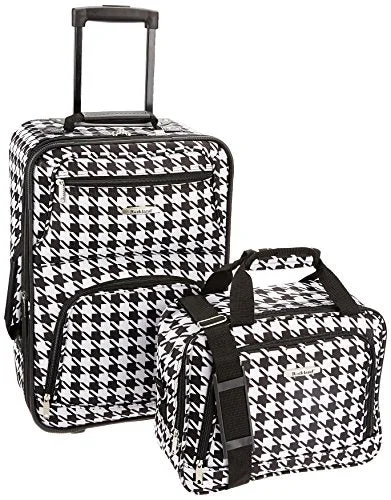 Rockland Luggage 2 Piece Printed Luggage Set, Kensington, Medium