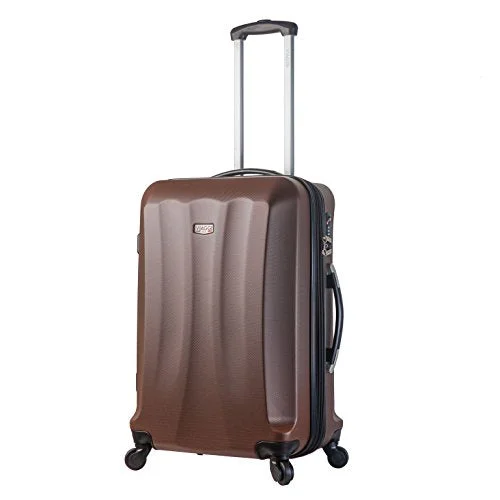 Viaggi V1010L-28In-Brw Italy Siena Hardside 28 Inch Spinner, Brown