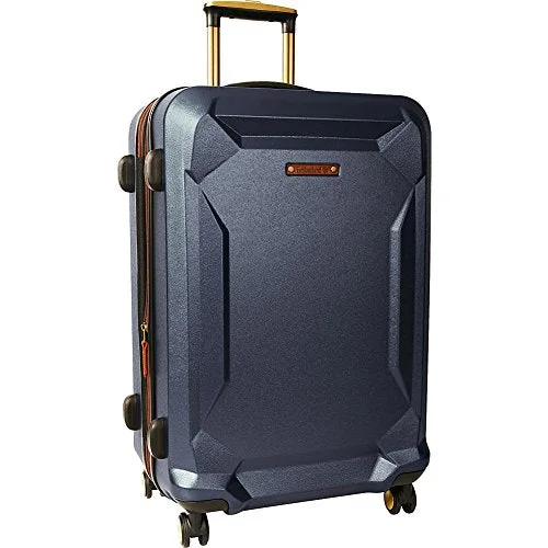 Timberland Fort Stark 25" Expandable Hardside Checked Spinner Luggage (Navy)