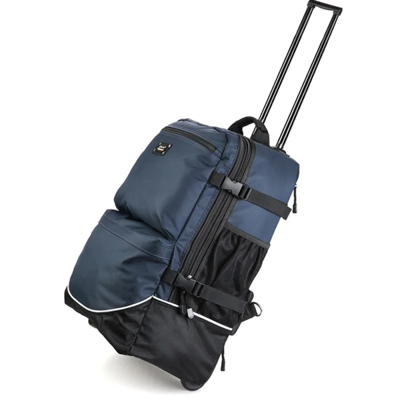 Trolley Backbag Large Capacity Trolley Case,Multi-Function Luggage,Wheeled Travel Valise,Boarding