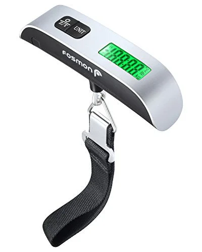 Digital Luggage Scale, Fosmon Digital Lcd Display Backlight With Temperature Sensor Hanging Luggage