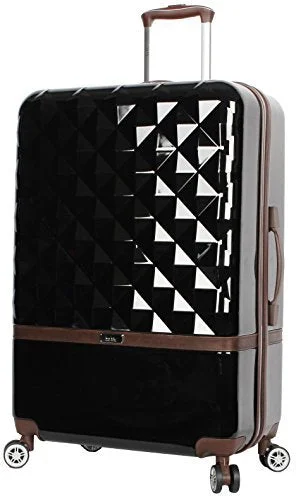 Nicole Miller New York Madison Collection Hardside 24" Luggage Spinner (Black)