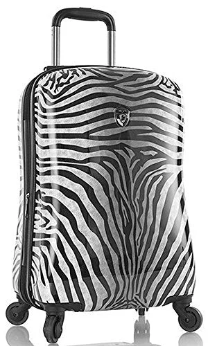 Heys America Unisex Zebra Equus 21" Spinner Black/White Luggage