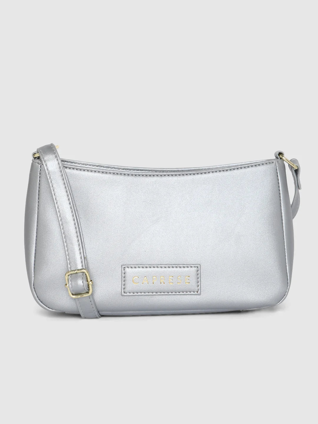 Caprese Juno Crossbody Small Metallic Silver