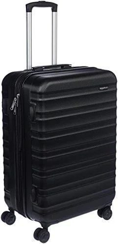 Amazonbasics Hardside Spinner Luggage - 24-Inch, Black