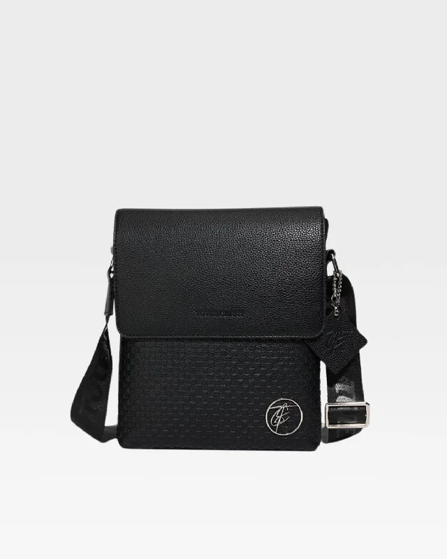 Bodega Crossbody Messenger Bag in Black